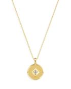 De Beers Forevermark Icon Medallion Necklace With Diamond Accent In 18k Yellow Gold, 22-24