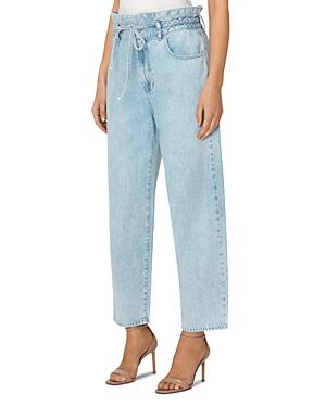 7 For All Mankind Paperbag Waist Balloon Jeans In Tuberose