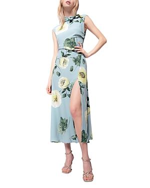 Pinko Itaca Floral Print Crepe Dress
