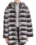 Maximilian Furs Hooded Chinchilla Fur Coat - 100% Exclusive