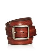 Frye Men's Trapunto Leather Belt