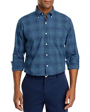 Peter Millar Lunar Tide Crown Vintage Cotton Stretch Plaid Classic Fit Button Down Shirt