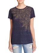 Chelsea & Theodore Burnout Printed Tee - Compare At $38