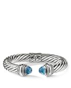 David Yurman Cable Classics Bracelet With Blue Topaz, 10mm