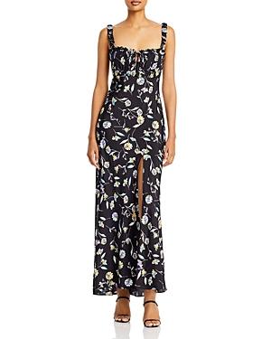Nicholas Nina Square Neck Floral Print Maxi Dress