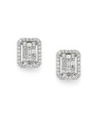 Bloomingdale's Diamond Mosaic Earrings In 14k White Gold, 1.0 Ct. T.w. - 100% Exclusive