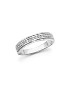 Diamond Men's Band In 14k White Gold, .25 Ct. T.w. - 100% Exclusive