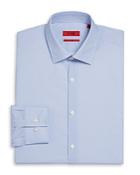 Hugo Kenno Cotton Dot Grid Print Slim Fit Dress Shirt