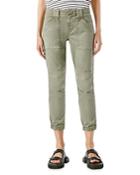 Frame Banded Hem Moto Pants
