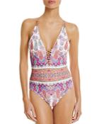 Nanette Lepore Gypsy Queen Goddess One Piece Swimsuit