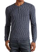 John Varvatos Star Usa Melange Knit Henley Sweater - 100% Exclusive