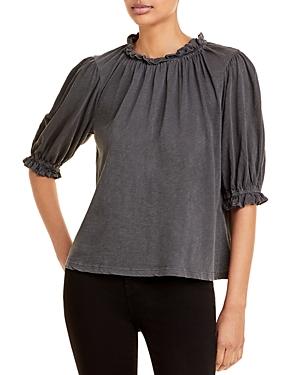 Sundry Cotton Bubble Sleeve Top