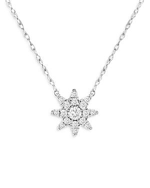 Bloomingdale's Diamond Star Cluster Necklace In 14k White Gold, 0.25 Ct. T.w. - 100% Exclusive
