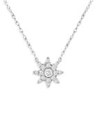 Bloomingdale's Diamond Star Cluster Necklace In 14k White Gold, 0.25 Ct. T.w. - 100% Exclusive