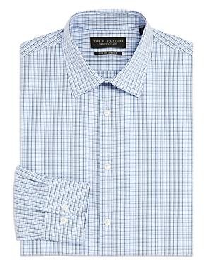 The Men's Store At Bloomingdale's Cotton Stretch Check Slim Fit Dress Shirt - 100% Exclusive
