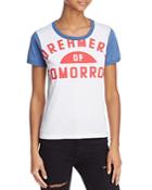 University Of Today, Dreamers Of Tomorrow Ringer Graphic Tee - 100% Exclusive