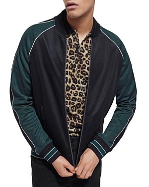 The Kooples Colorblocked Zip Front Sweatshirt