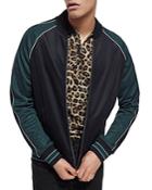 The Kooples Colorblocked Zip Front Sweatshirt