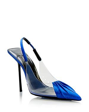 Saint Laurent Women's Riqua Pointed Toe Slingback High Heel Pumps