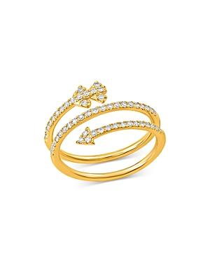 Bloomingdale's Diamond Arrow Ring In 14k Yellow Gold, 0.33 Ct. T.w. - 100% Exclusive