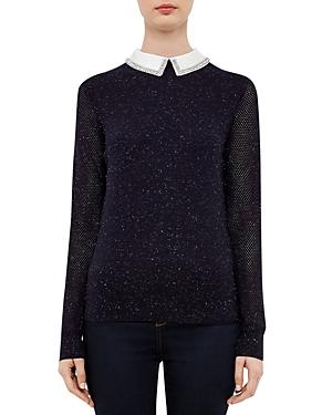 Ted Baker Longina Embellished-collar Sweater