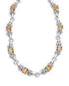 Lagos 18k Yellow Gold & Sterling Silver Glacier Citrine Collar Necklace, 16