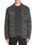 Vince Marled Wool Zip Cardigan Sweater