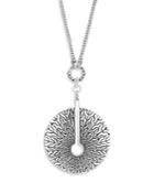 John Hardy Radial Sterling Silver Classic Chain Disc Pendant Necklace, 32