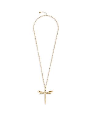 Uno De 50 Take Me Dragonfly Pendant Necklace, 18