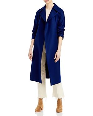 Harris Wharf London Belted Oversized Wool Crepe Coat