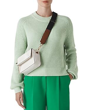 Whistles Ribbed Crewneck Sweater