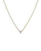 Zoe Chicco 14k Yellow Gold Diamond Triple Cluster Statement Necklace, 14-16