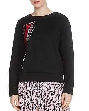 Maje Theophile Butterfly Embroidered Sweatshirt
