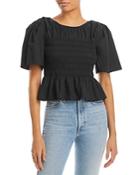 Rails Rosie Short Sleeve Smocked Top