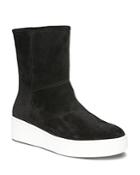 Via Spiga Women's Elona Suede & Fur Platform Sneaker Boots