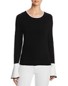 Marled Color Block Flare-sleeve Sweater - 100% Exclusive