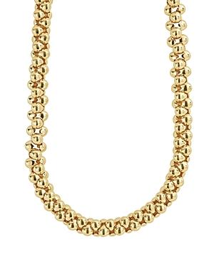 Lagos Caviar Gold Collection 18k Gold Beaded Necklace, 17