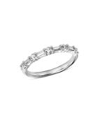 Bloomingdale's Diamond Baguette & Round Band In 14k White Gold, 0.50 Ct. T.w. - 100% Exclusive