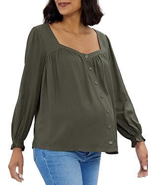 Ingrid & Isabel Button Front Sweetheart Top