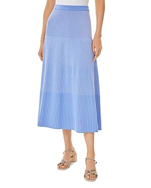 Misook Ribbed Colorblocked Skirt