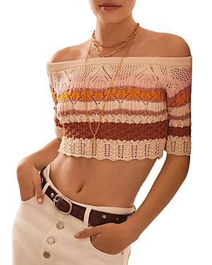 Ba & Sh Jansan Stripe Cropped Sweater