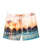 Ps Paul Smith Floating Huts Swim Shorts