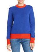 Tory Burch Color-blocked Cashmere Sweater