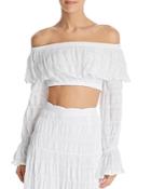 Suboo Daydream Off-the-shoulder Cropped Top