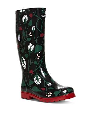 Kate Spade New York Women's Renata Floral-print Tall Rain Boots