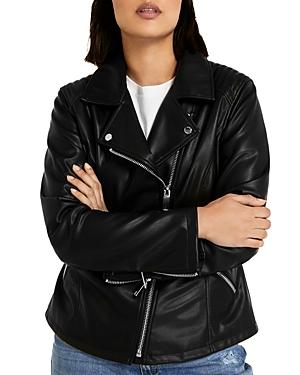 Marina Rinaldi Camera Faux Leather Moto Jacket