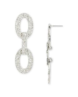 Aqua 8 Other Reasons Textured Oval Link Drop Earrings - 100% Exclusive