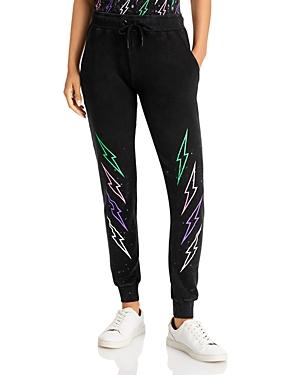 Chrldr Outline Graphic Print Jogger Pants
