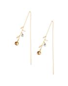 Chan Luu Stone Mix Thread-through Earrings In 18k Gold-plated Sterling Silver Or Sterling Silver