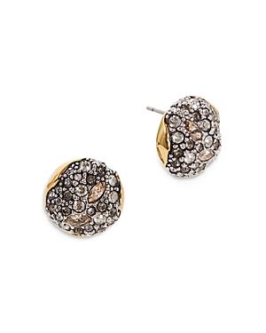 Alexis Bittar Solanales Crystal Round Stud Earrings